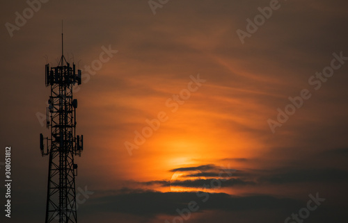 Wallpaper Mural Zmierzch Telefonij Komórkowej Torontodigital.ca