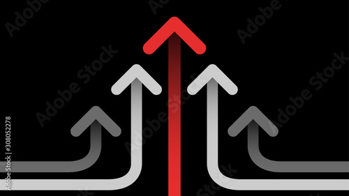 Abstract arrow line movement icon