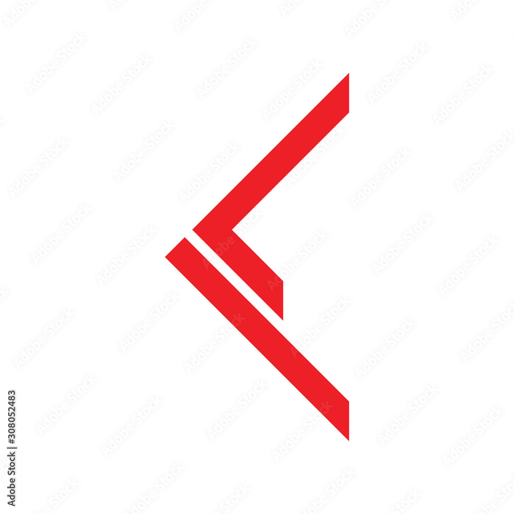 letter kl simple geometric line logo vector letter kl simple geometric line logo vector