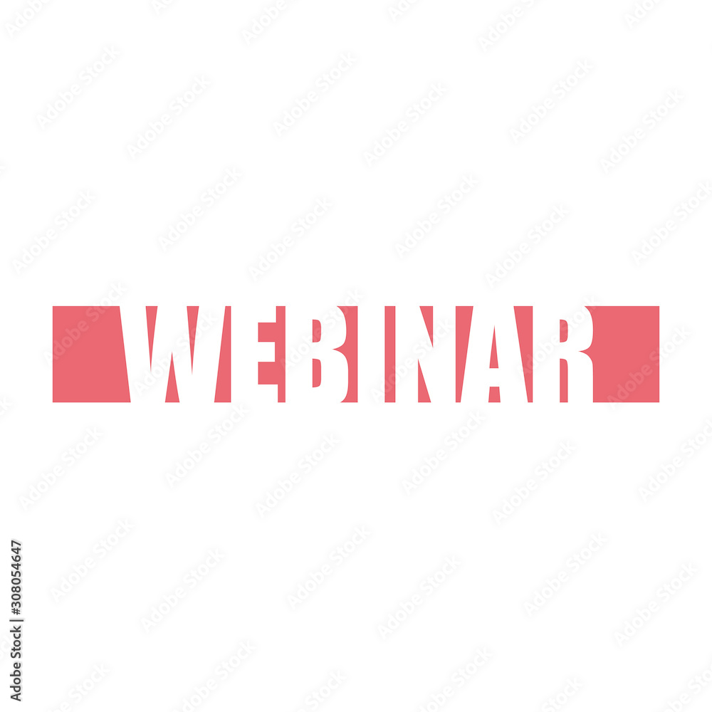 red vector banner webinar red vector banner webinar