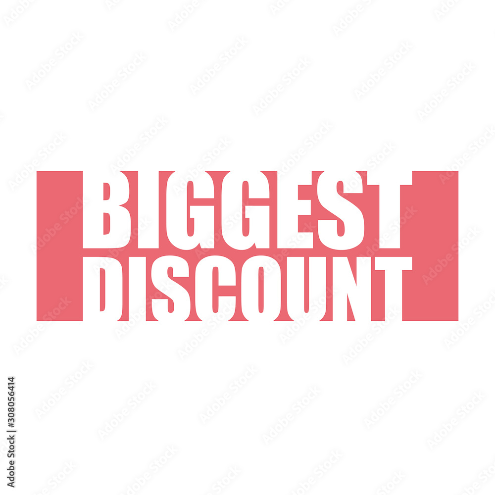 Fototapeta premium red vector banner biggest discount