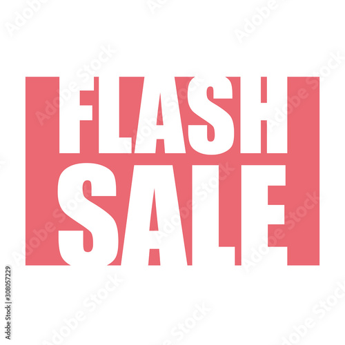 red vector banner flash sale