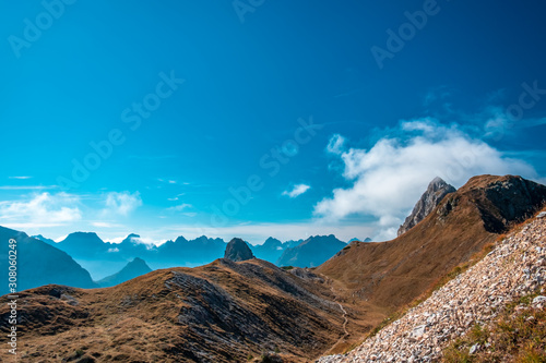 The Carnic Alps in a colorful autumn day © zakaz86