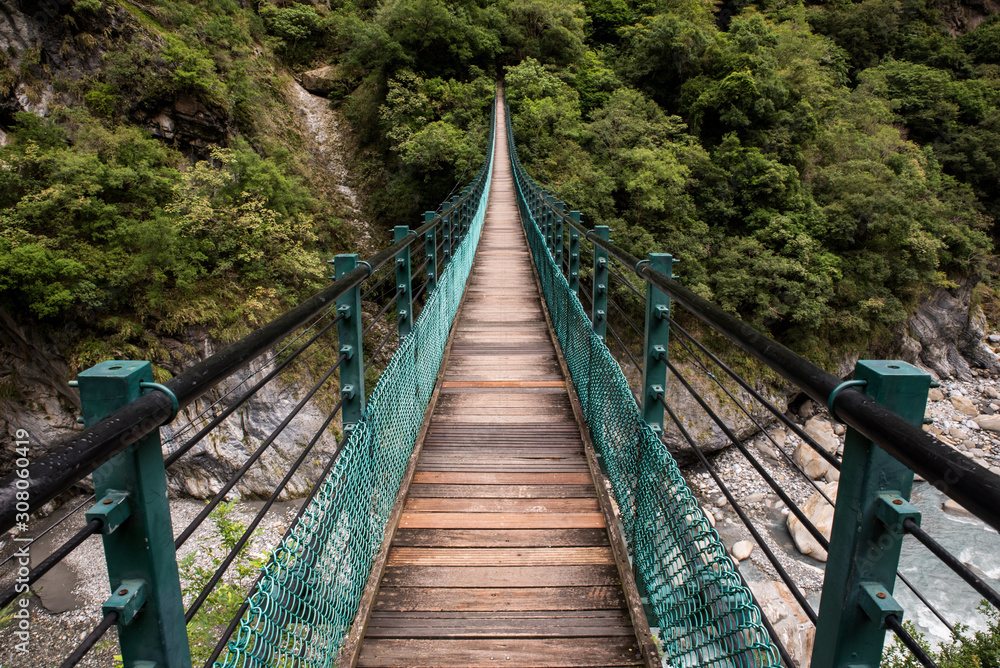 Taroko River Hiking Bridge
