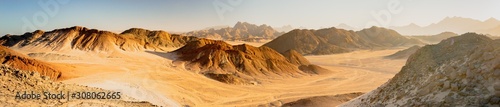 panorama of the desert of egypt