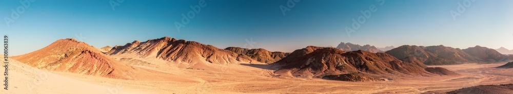 panorama of the desert of egypt