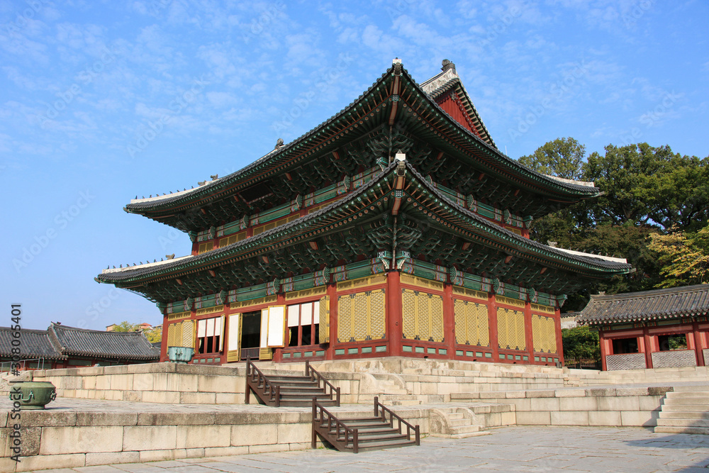 Injeongjeon, Throne Hall of Changdeokgung Palace, Seoul, South Korea.