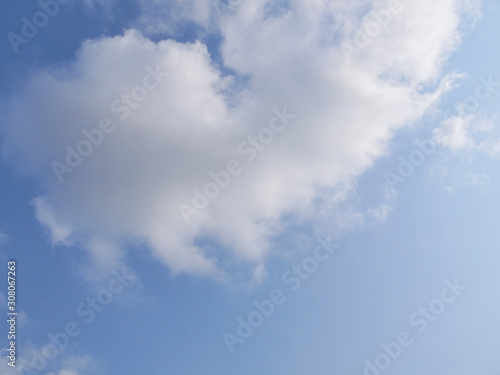 blue sky with white clouds