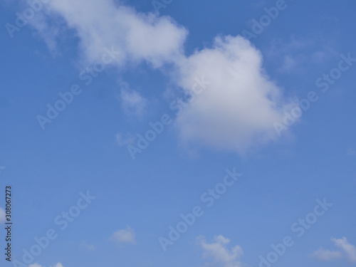 blue sky with white clouds