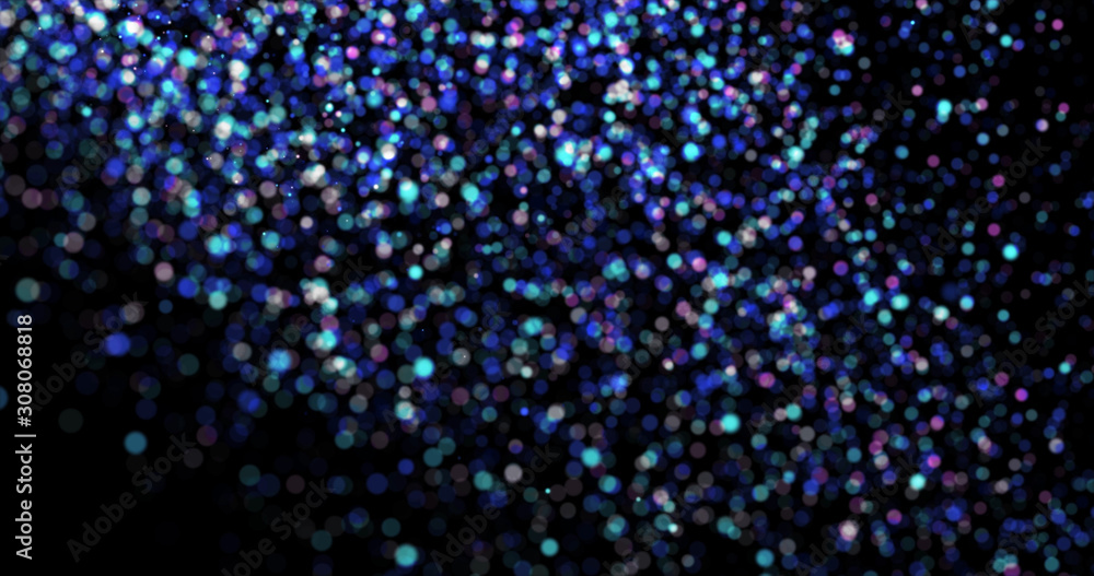 Flying dust particles on a black background Flying dust particles on a black background