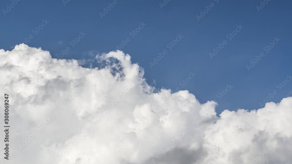 Time lapse white clouds forming before storm Time lapse white clouds forming before storm