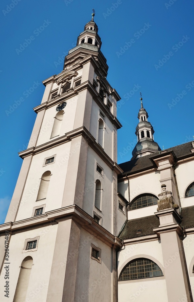 Turmpaar, Kirche Stift Haug, Würzburg