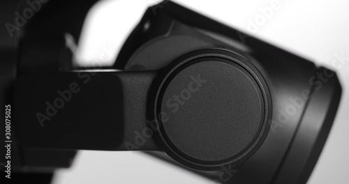 Stack of footage: The drone camera rotates slowly creating a tracking effect. 4k. 60fps