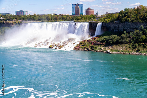 American Falls in Niagara Falls on a summer day