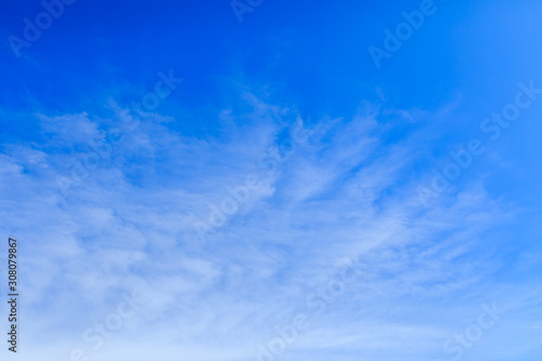 Abstract background, Summer blue sky and white soft moving cloud in sunny day