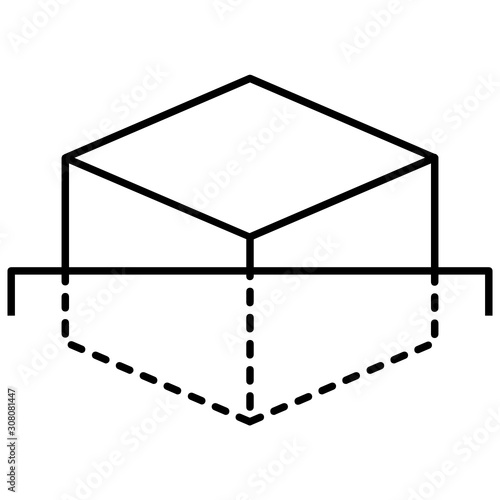 3D Scanner Concept vector Icon design