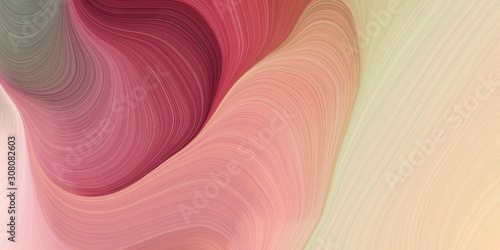 Foto smooth swirl waves background design with tan, burly wood and dark moderate pink