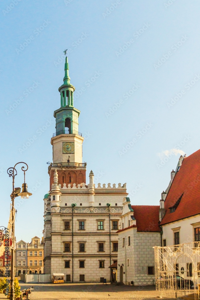 Obraz premium Medieval Gothic cathedral in Poznan one of the places that tourists visit