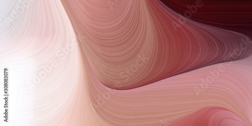 modern waves background illustration with rosy brown, old mauve and misty rose color