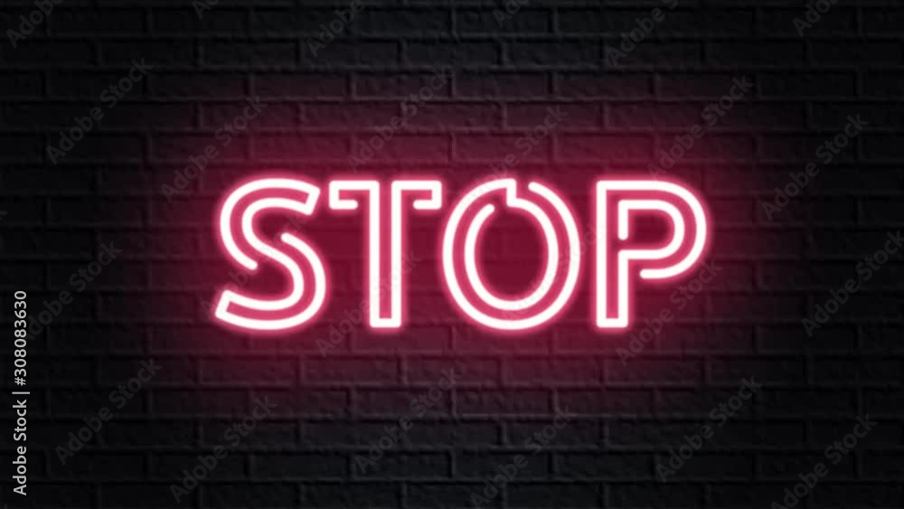 red neon video animation stop red neon video animation stop