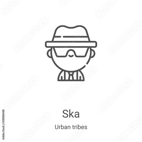 Photos ska icon vector from urban tribes collection