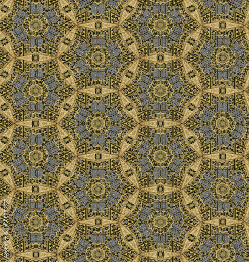 Repeating Fractal pattern - Computer Graphic Illustration