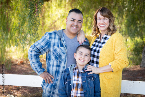Mixed Race Family Portrait ...