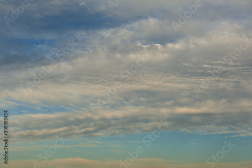 blue sky and clouds