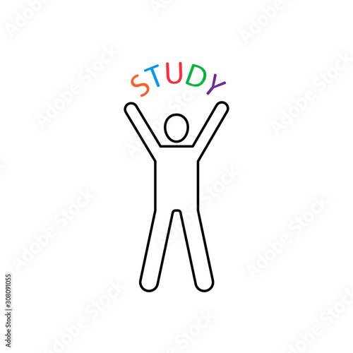 Wallpaper Mural Study vector icon line style Torontodigital.ca