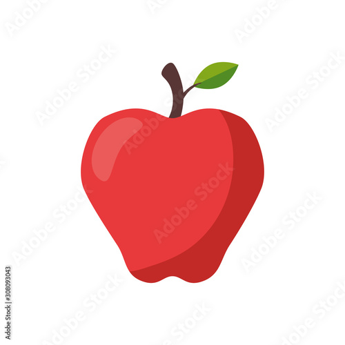 Apple design, Fruit healthy organic food sweet and nature theme Vector illustration