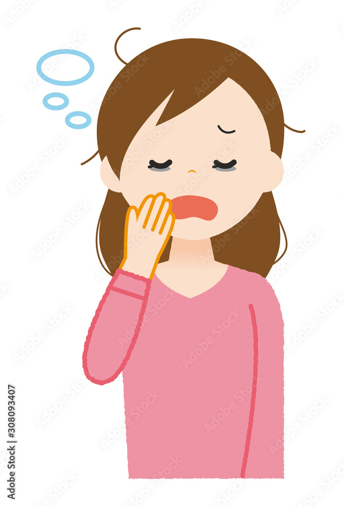 女性　寝不足