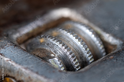 Crescent adjustable open end wrench adjuster screw. © MikeFusaro