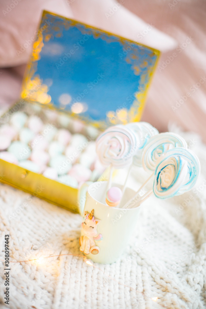 Sweets on cup Sweets on cup