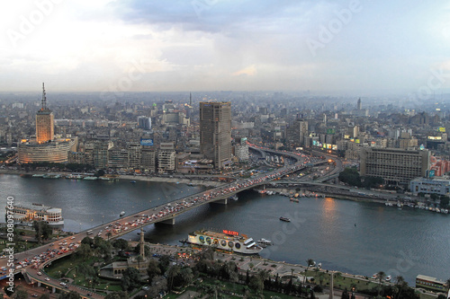 Cairo Dusk Aerial