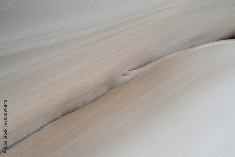 Obraz premium Remaining snow in the urals.