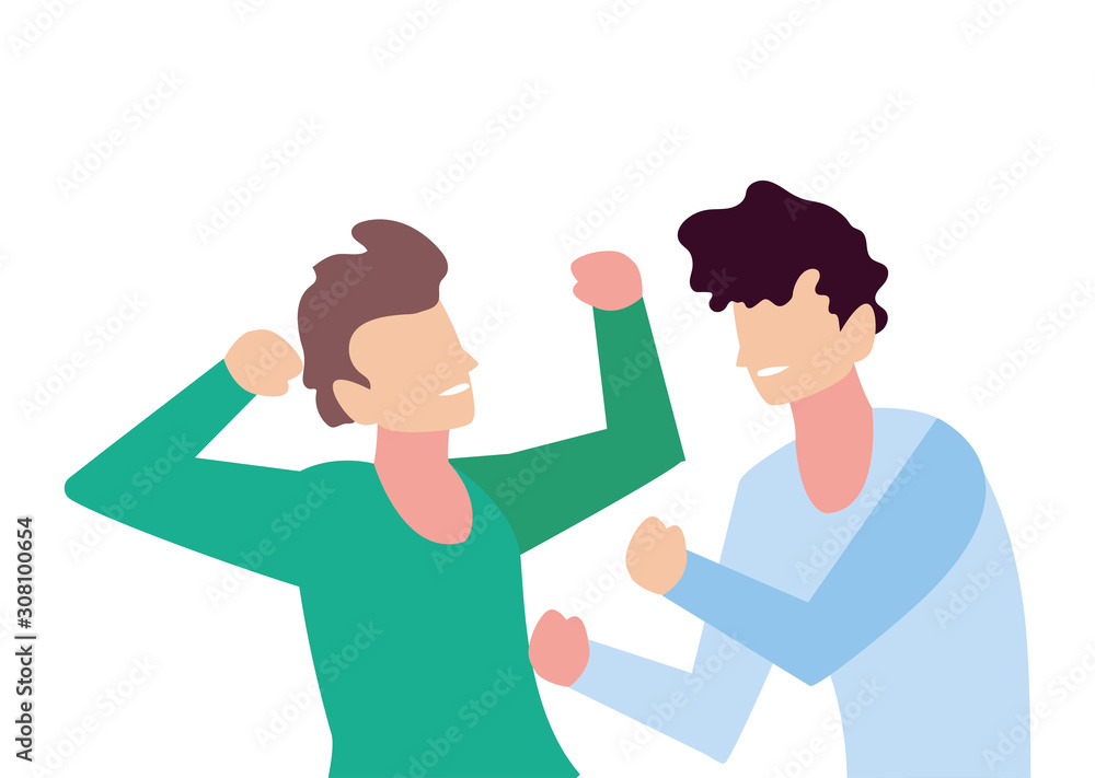 men faceless with different poses on white background men faceless with different poses on white background