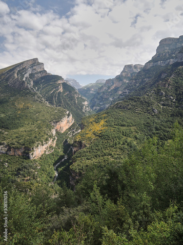 The Añisclo Canyon in the National Park of Ordesa and Monte Perdido in the Pyrenees of the province of Huesca. Aragon. Spain
