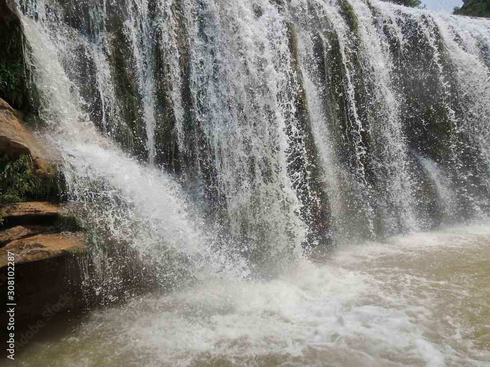 Fototapeta premium El Salto de Bierge in the Natural Park of the Sierra and the Canyons of Guara. Province of Huesca Aragon. Spain