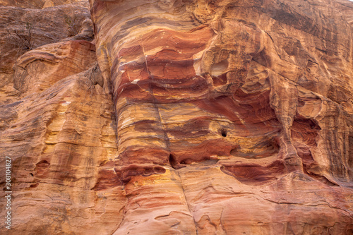 Surface of mountains around Petra valley. Jordan, Petra photo