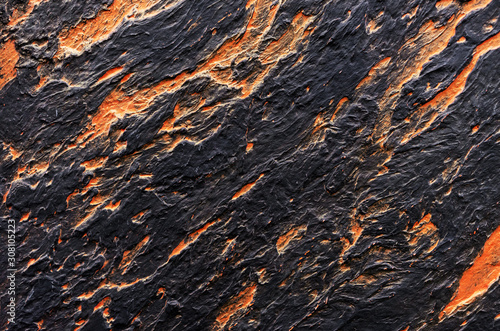 Fototapeta Black with orange spots seamless venetian stucco