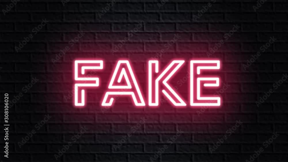 red neon video animation fake red neon video animation fake