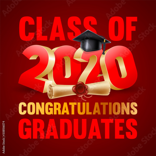 Congratulations Graduates Emblem Design