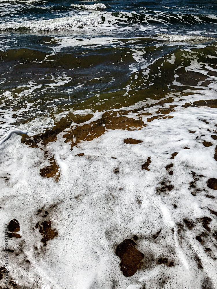 sea foam in the Black Sea