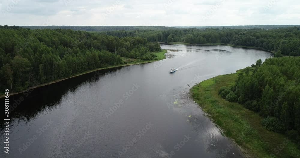 The river Sit in the area of the village of Breytovo. A boat trip to the Holy Spring The river Sit in the area of the village of Breytovo. A boat trip to the Holy Spring