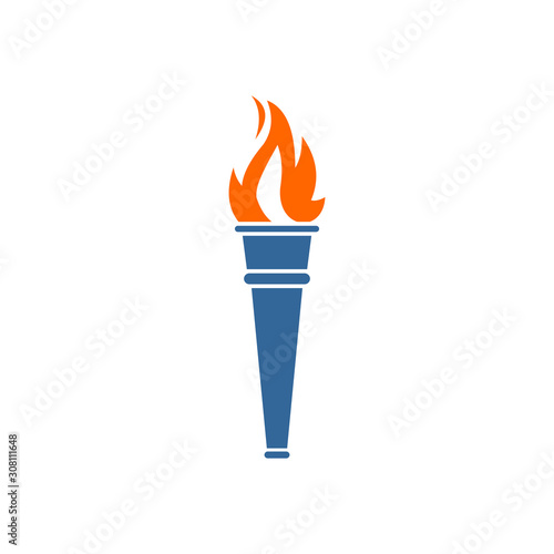 torch icon vector design symbol