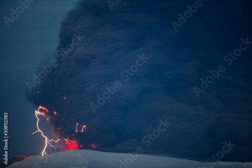 The 2010 eruptions of Eyjafjallajökull were volcanic events at Eyjafjallajökull in Iceland which, although relatively small for volcanic eruptions, caused enormous disruption to air travel.