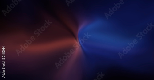 Abstract empty background with smooth lines, gradient, neon light. Studio background