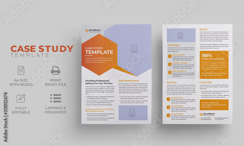 Case Study Layout | Creative Modern Case Study Template