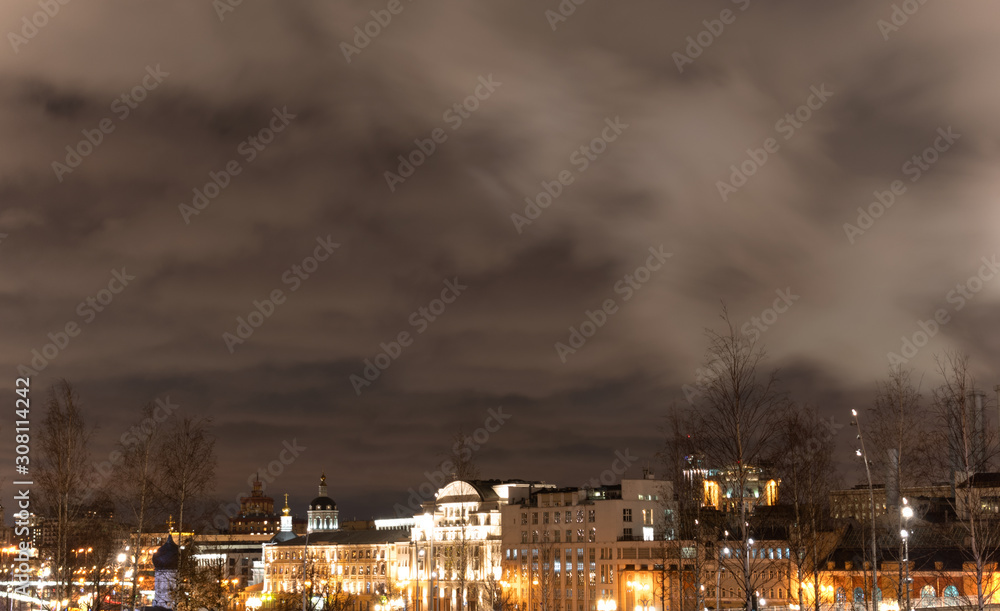Naklejka premium city at night