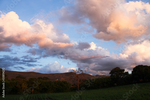 Clouds over the mountains of Minas Gerais.